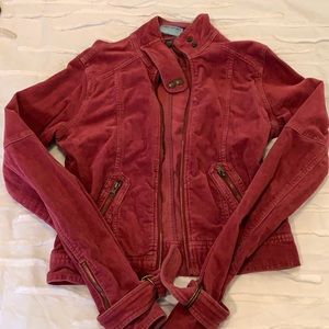 HOLLISTER burgundy corduroy jacket
